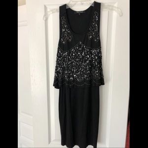 Little black dress with sequins